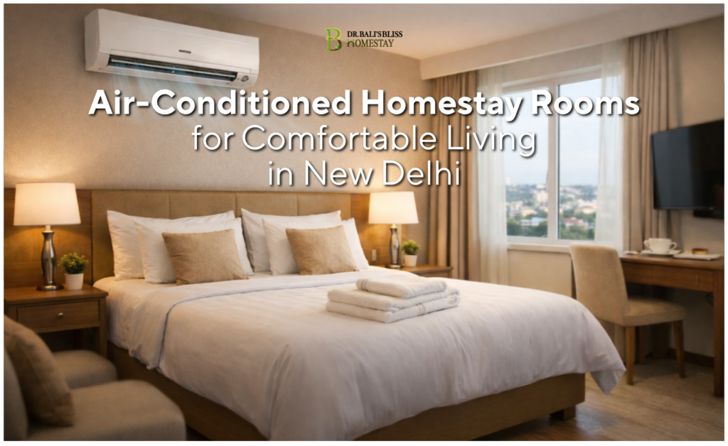Air Conditioned Homestay Rooms for Comfortable Living in New Delhi