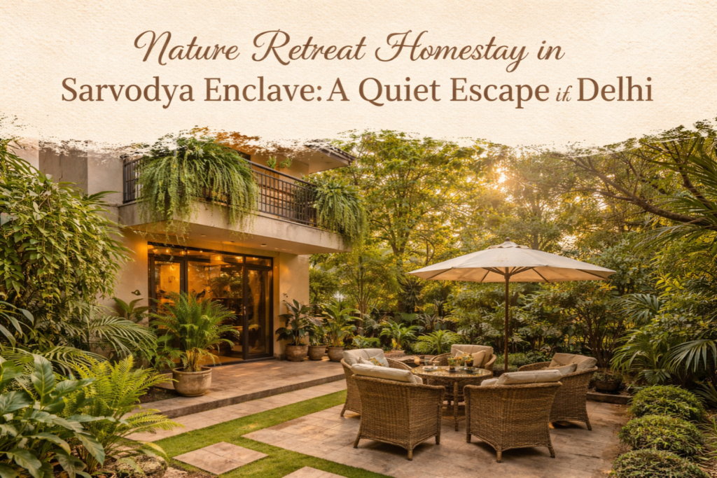 Nature Retreat Homestay in Sarvodya Enclave: A Quiet Escape in the Heart of Delhi